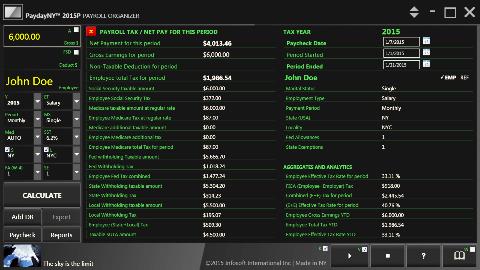 Payroll Tax Calculator for Windows