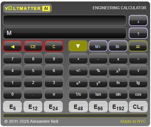 Voltmatter Engineering Calculator